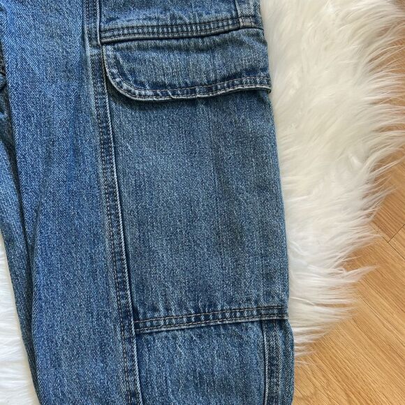 RSQ Straight Jeans Cargo Style Denim Size 27 - Picture 4 of 6